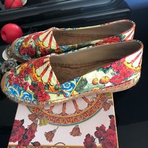 Dolce and Gabbana Giallo Ruote Cactus espadrilles, IT 38.